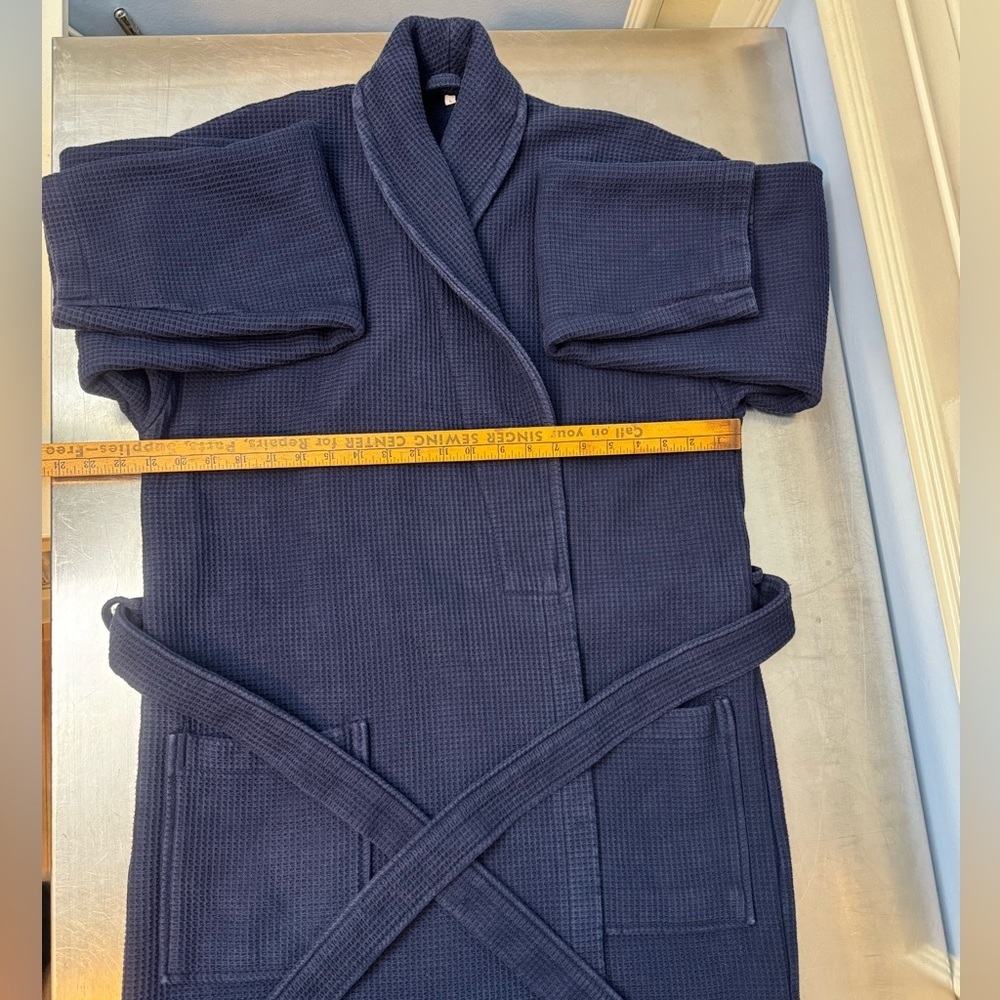 Turkish cotton Waffle Knit Spa Robe - Picture 4 of 11